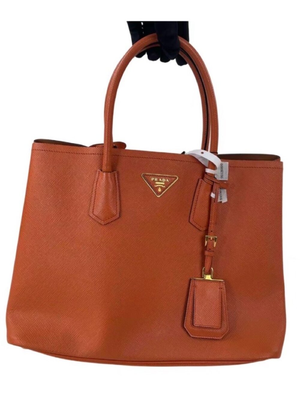 Prada Saffiano Cuir Double Tote Bag